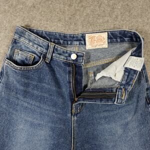 Deep Jeans Womens Size 14 Medium High Rise Korean Streetwear Natural Indigo Dye